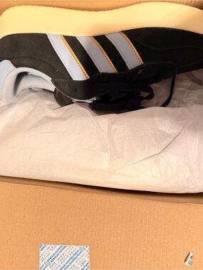 adidas Women's Black, Light Blue & Yellow Sneakers